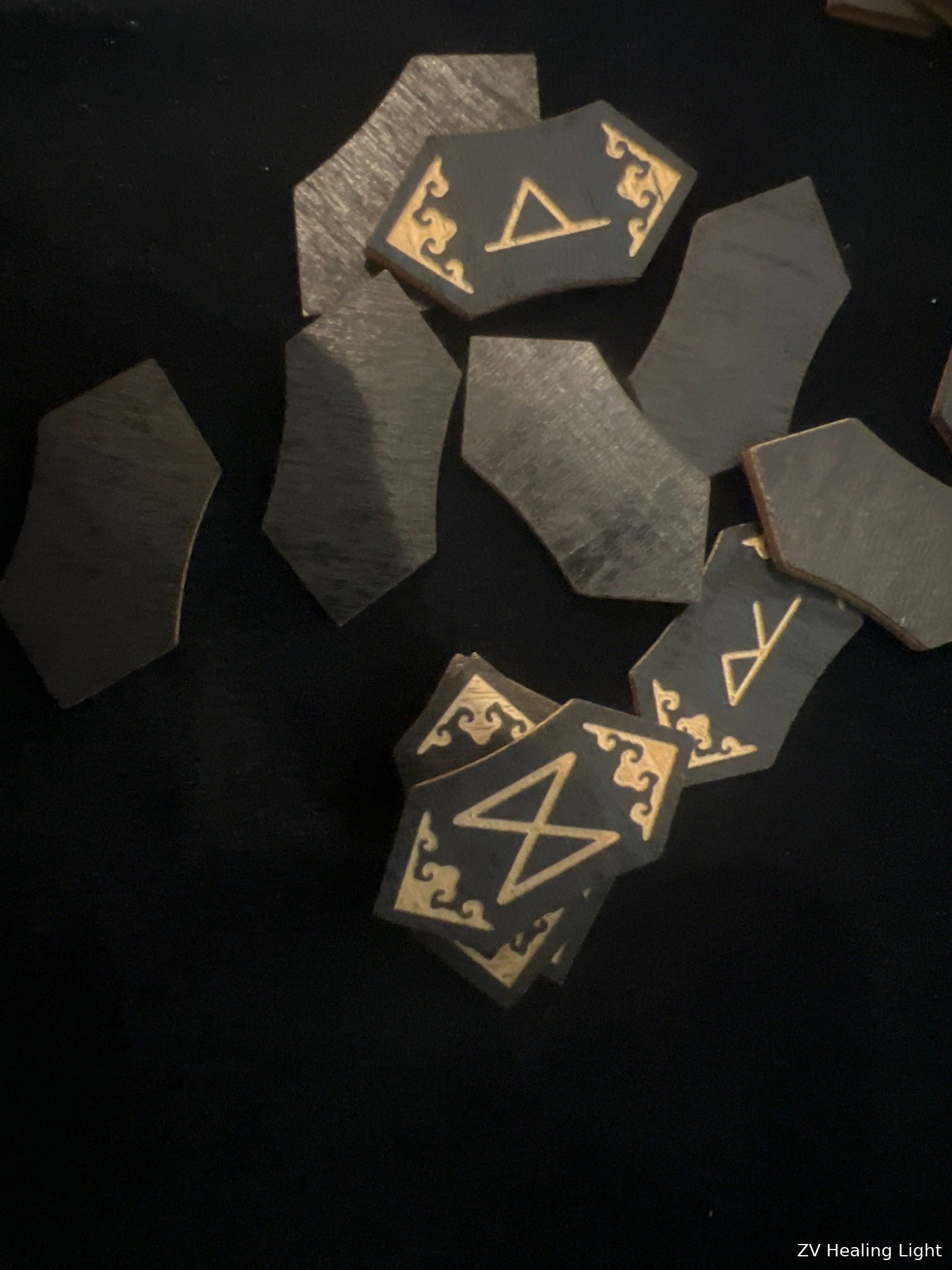 Runes ready for casting